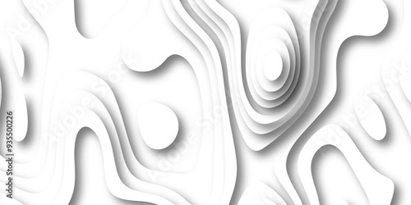 Fototapeta Topographic map. Geographic mountain relief. Abstract lines background paper texture Imitation of a geographical map shades .Topographic contour lines vector map seamless pattern vector illustration.	