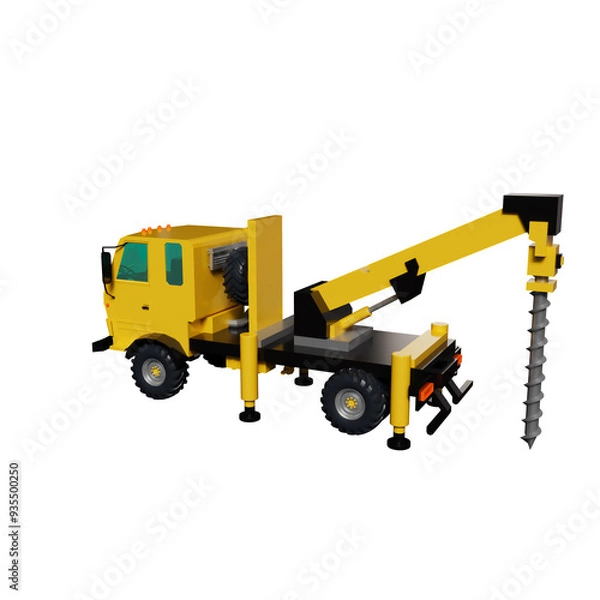 Fototapeta Construction Equipment 3D