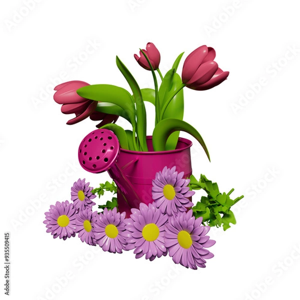 Fototapeta Flowers 3D