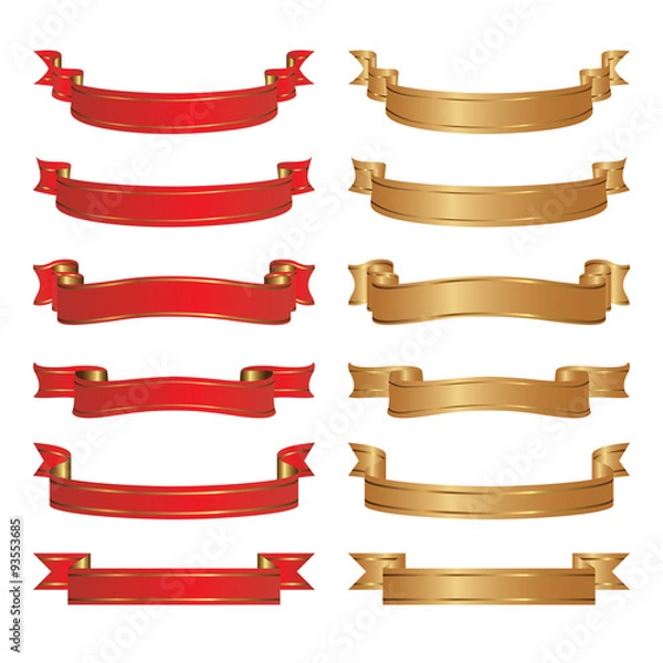 Obraz Set of  ribbons.