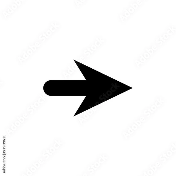 Fototapeta Arrow vector icon. Vector EPS10