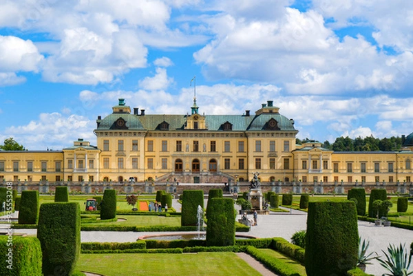 Fototapeta スウェーデン ストックホルム郊外 ドロットニングホルム宮殿