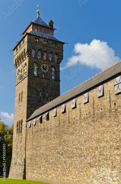 Obraz Cardiff Castle clock tower