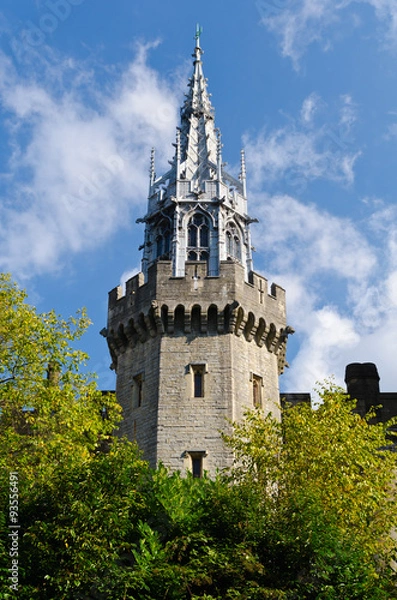 Obraz Cardiff Castle spire