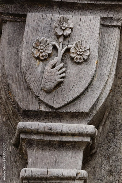 Obraz art médiéval bois