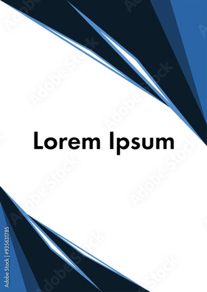 Fototapeta Flat minimalist geometric frames 