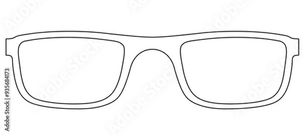 Obraz Glasses vector illustration vector eps 10