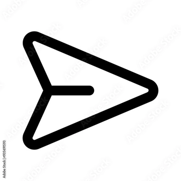 Obraz send glyph icon