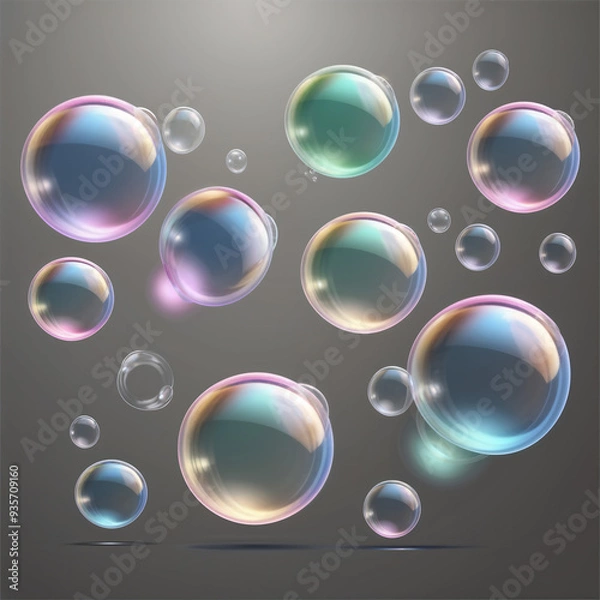 Fototapeta background with bubbles