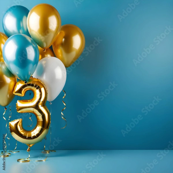 Obraz balloons on a Blue background