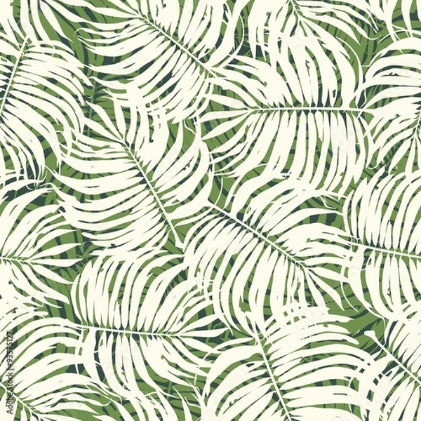 Obraz Floral Palm Leaf Seamless Pattern