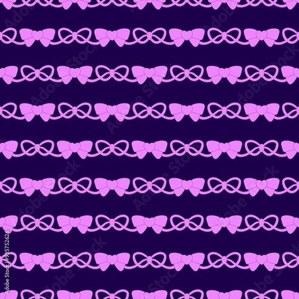 Obraz Cute seamless pattern, ribbon, minimal 