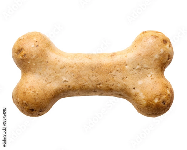 Obraz dog treat, bone shaped,  isolated, transparent background, AI generated