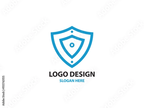 Obraz shield logo design