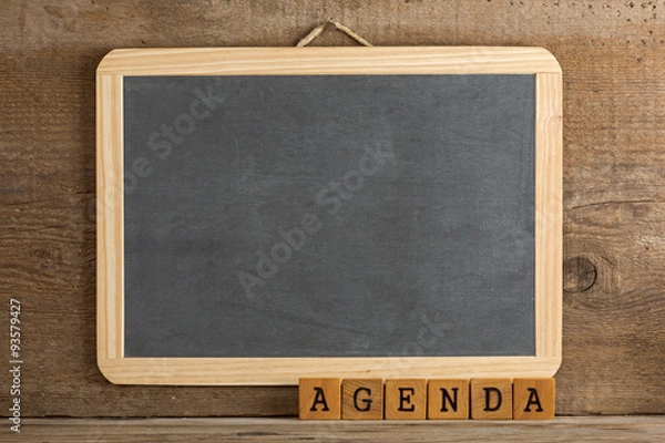 Obraz Tablica - porządek obrad