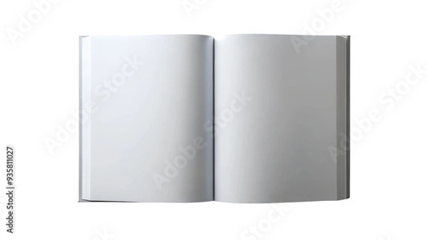 Obraz Opened Blank Book Mockup. 