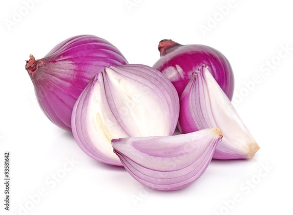 Obraz shallots isolated on white background