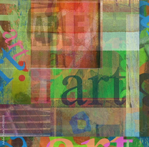 Fototapeta abstract graphic design composition background with text