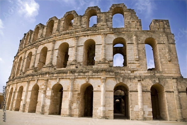 Fototapeta Coliseum in El Jem. Tunis.