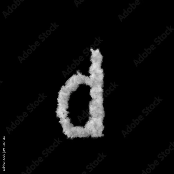 Fototapeta 雲のフォント