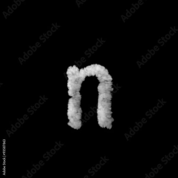 Fototapeta 雲のフォント