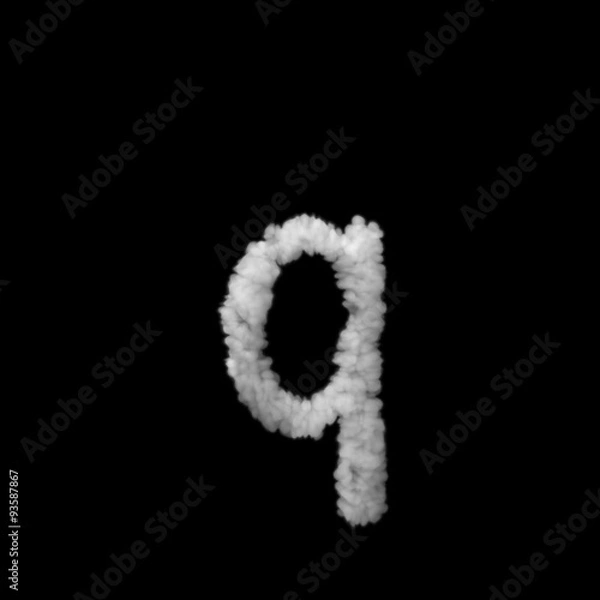 Fototapeta 雲のフォント