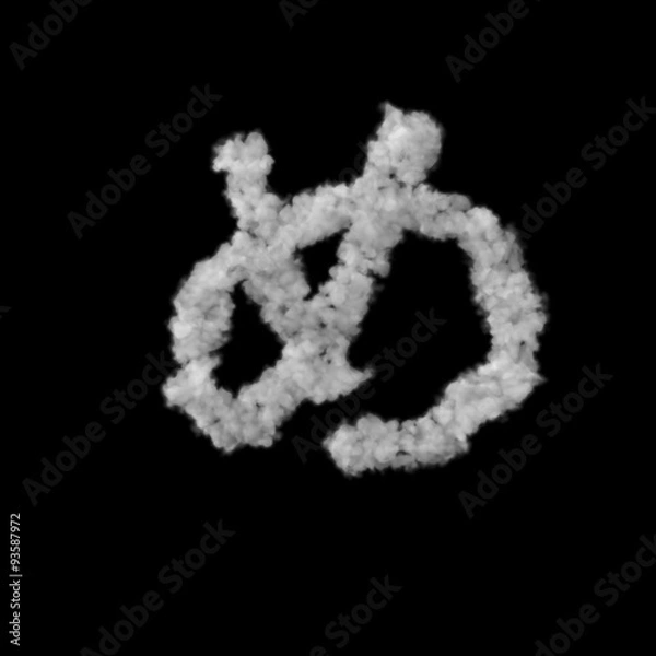 Fototapeta 雲のフォント