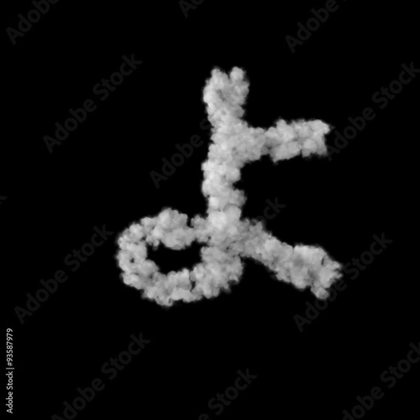 Fototapeta 雲のフォント