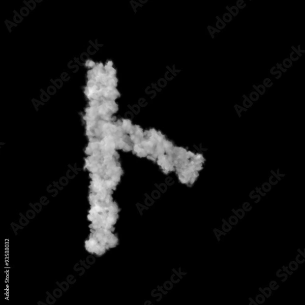 Fototapeta 雲形のフォント