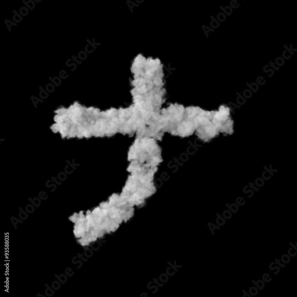 Fototapeta 雲形のフォント