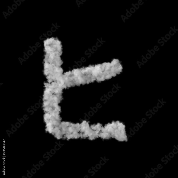 Fototapeta 雲形のフォント