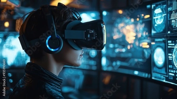 Fototapeta VR Cyberspace.