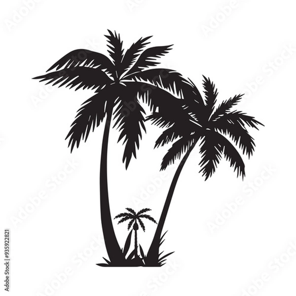 Obraz palm tree graphich vector 