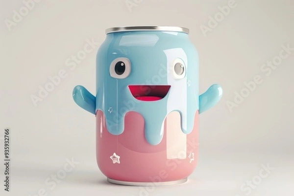 Obraz Happy Can Character.