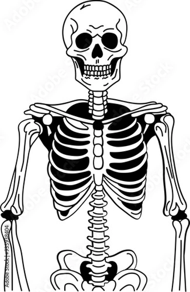 Obraz Happy Halloween Skeleton