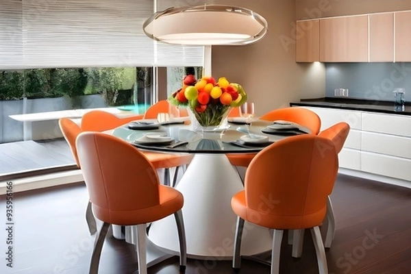 Fototapeta dining room with dining table