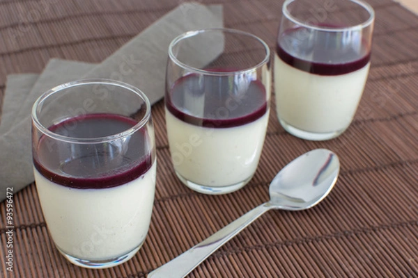 Obraz Dessert verrine myrtille