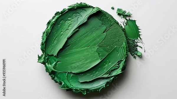 Obraz Vibrant Green Paint Palette