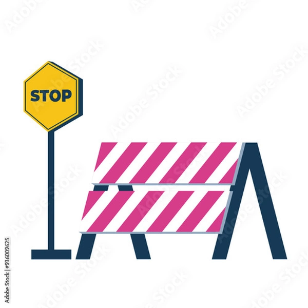 Fototapeta Construction Illustration