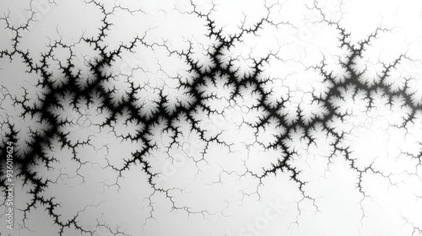 Fototapeta Fractal zoom mathematical art. Can illustrate complex geometry, conceptual infinity, or recursive patterns.