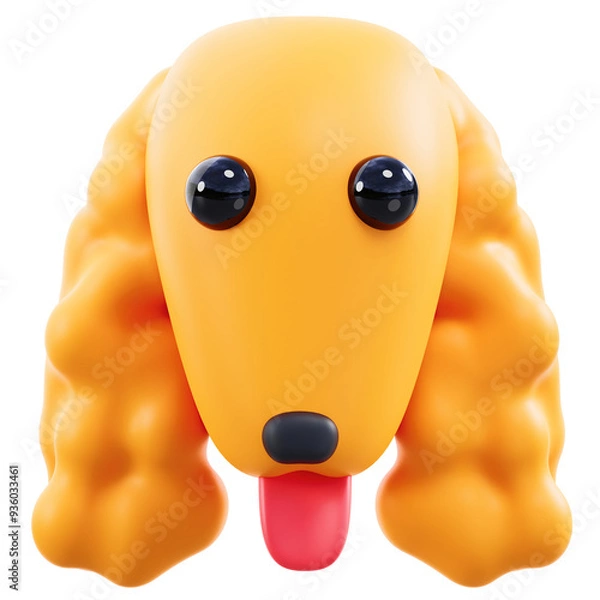 Fototapeta 3D Cocker Spaniel Dog Cartoon