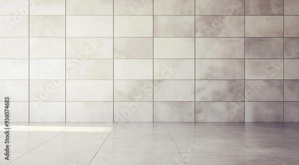 Fototapeta bright business contemporary gallery step virtual background empty white black building atmosphere floor product backlight rendering hall evening parametric stone luxury wall perspective showroom