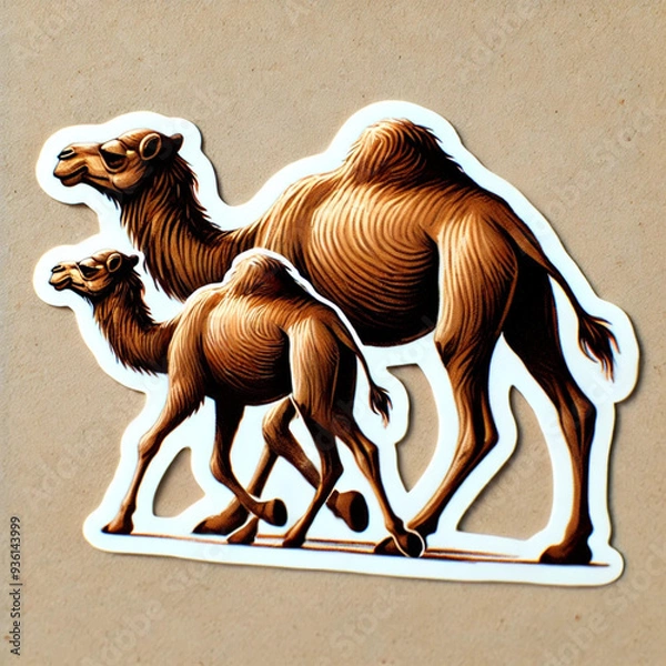 Obraz camels