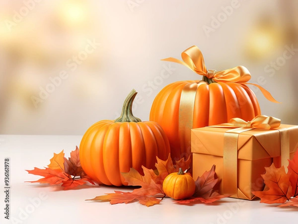 Obraz Generous appy thanksgiving celebration background