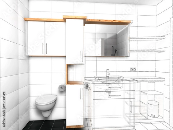 Obraz Entwurf Badezimmer
