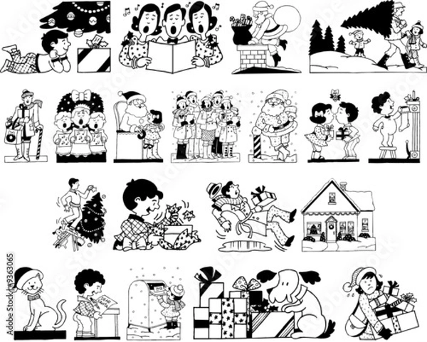 Fototapeta Christmas Season Cartoon Pictures