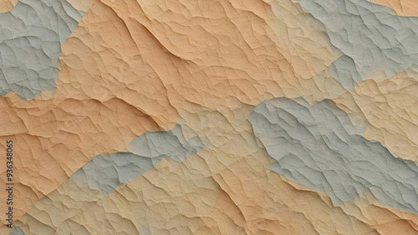 Obraz A rustic pastel muted colours wrinkled paper texture background 