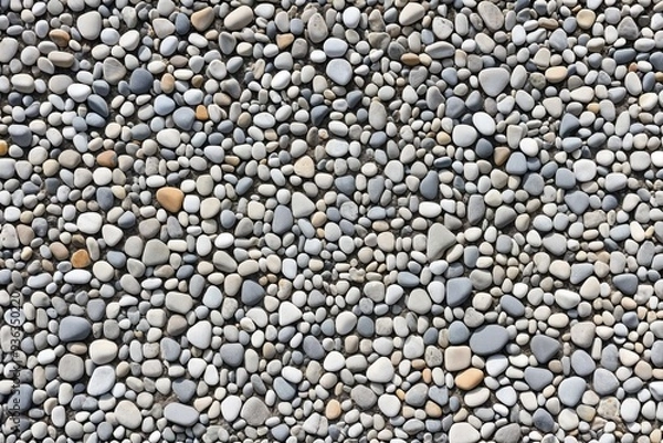 Fototapeta Rocks scattered on the ground, natural formation