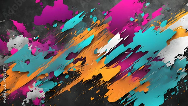 Obraz abstract texture background with colourful splashes 