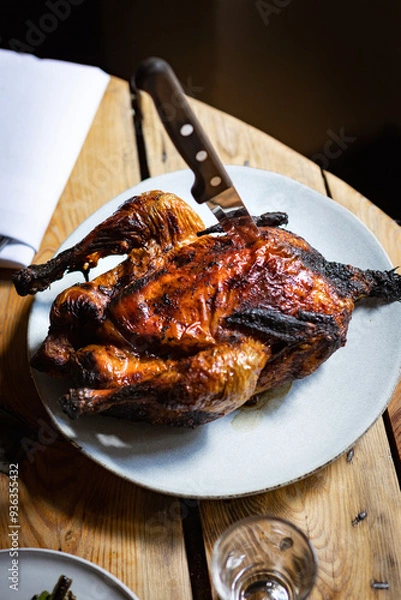Obraz Broiler Brathändel Chicken Brathähnchen